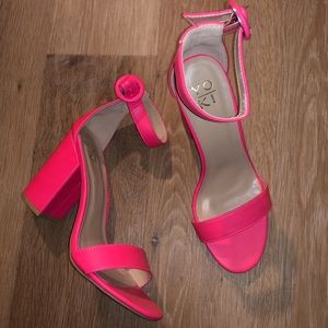 Brand New HOTT PINK Block Sandals